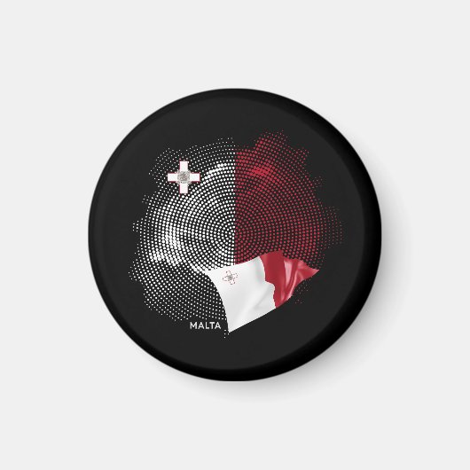 Malta vlag magneet (Voorkant)