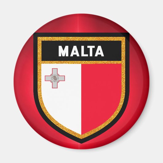 Malta-vlag Magneet (Voorkant)