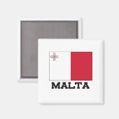 Malta-vlag Magneet (Voorkant / Achterkant)