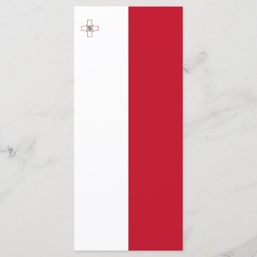 Malta vlag menu (Achterkant)