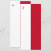 Malta vlag menu (Voorkant / Achterkant)