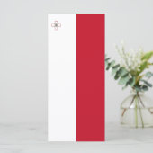 Malta vlag menu (Staand voorkant)