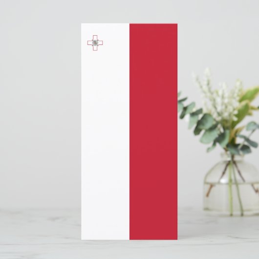Malta vlag menu (Staand voorkant)