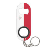 Malta-vlag Mini Flessenopener (Achterkant)