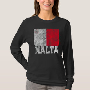 Malta vlag National Pride Roots Land Family Nat T-shirt