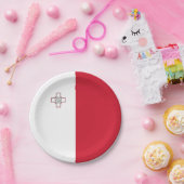 Malta-vlag Papieren Bordje (Feest)