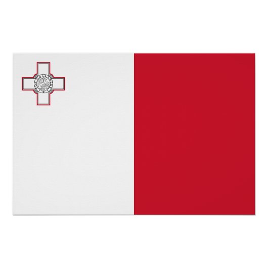Malta-vlag Perfect Poster (Voorkant)