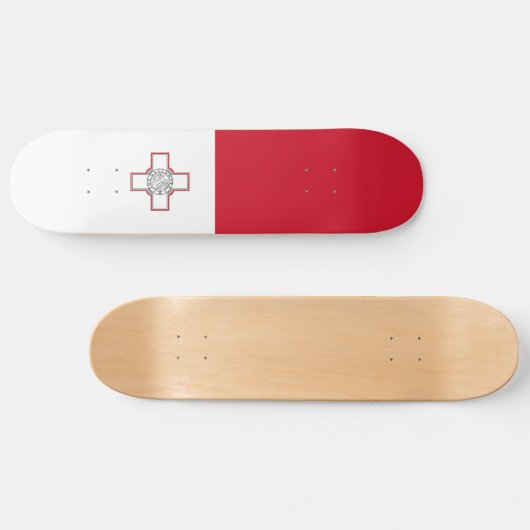 Malta-vlag Persoonlijk Skateboard (Horizontaal)