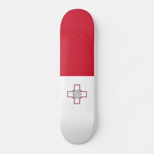 Malta-vlag Persoonlijk Skateboard (Voorkant)