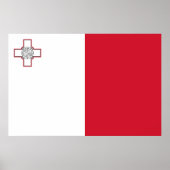 Malta-vlag Poster (Voorkant)