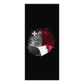 Malta vlag reclamekaart (Achterkant)