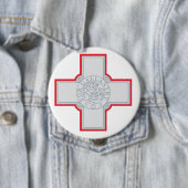 Malta-vlag Ronde Button 4,0 Cm (In situ)