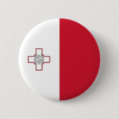 Malta-vlag Ronde Button 5,7 Cm (Voorkant)