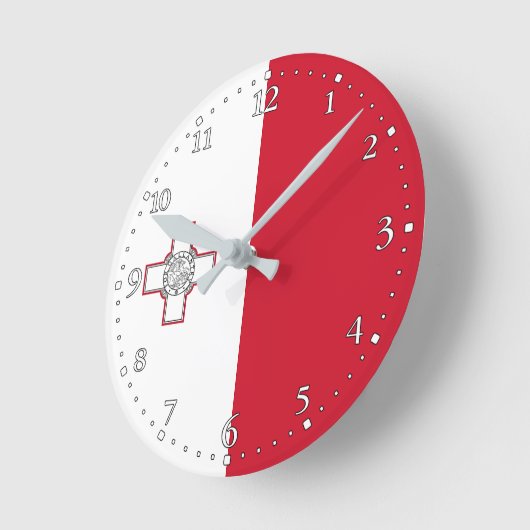 Malta-vlag Ronde Klok (Hoek)