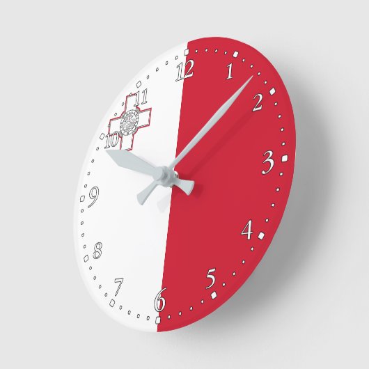 Malta-vlag Ronde Klok (Hoek)
