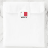 Malta-vlag Ronde Sticker (Tas)