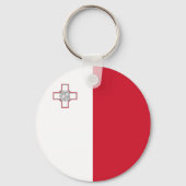Malta-vlag Sleutelhanger (Voorkant)