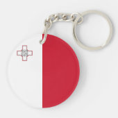Malta-vlag Sleutelhanger (Achterkant)