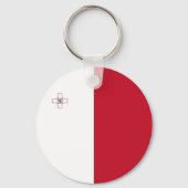Malta vlag sleutelhanger (Voorkant)