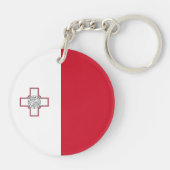 Malta-vlag Sleutelhanger (Achterkant)