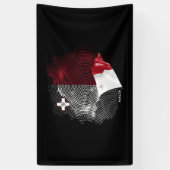 Malta vlag spandoek (Verticaal)