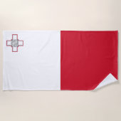 Malta-vlag Strandlaken (Voorkant)