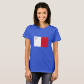 Malta-vlag T-shirt (Voorkant volledig)