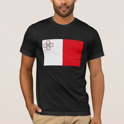 Malta Vlag T-shirt (Voorkant)
