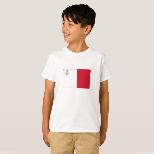 Malta-vlag T-shirt (Voorkant volledig)