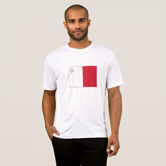 Malta-vlag T-shirt (Voorkant volledig)