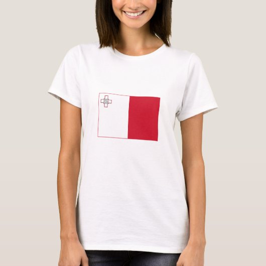 Malta Vlag T-shirt (Voorkant)