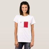 Malta Vlag T-shirt (Voorkant volledig)