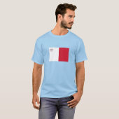 Malta Vlag T-shirt (Voorkant volledig)