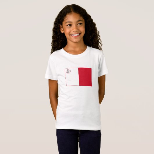 Malta-vlag T-shirt (Voorkant volledig)