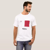 Malta-vlag T-shirt (Voorkant volledig)