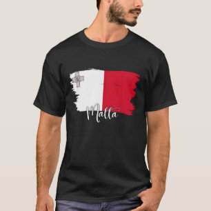 Malta vlag T-shirt, Malta T-shirt, Malta T-shirt v