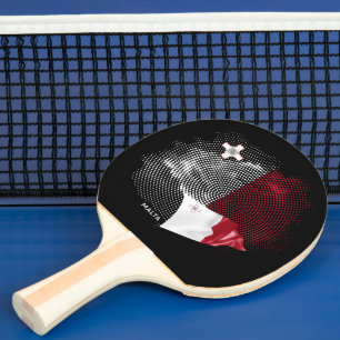 Malta vlag tafeltennisbatje