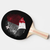 Malta vlag tafeltennisbatje (Zijkant)
