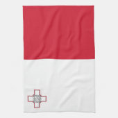 Malta-vlag Theedoek (Verticaal)