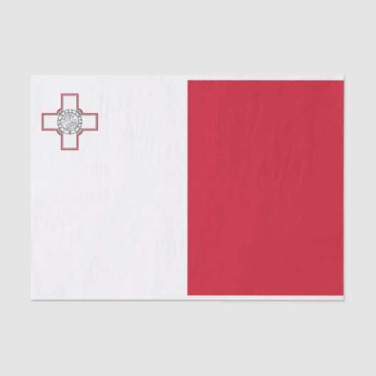 Malta-vlag Tissuepapier (Voorkant)