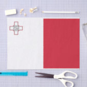 Malta-vlag Tissuepapier (Craft)
