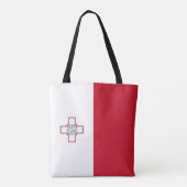 Malta-vlag Tote Bag (Achterkant)