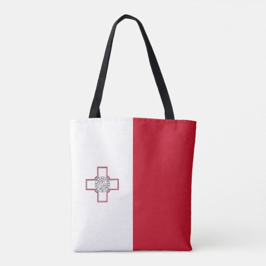 Malta-vlag Tote Bag (Achterkant)