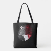 Malta vlag tote bag (Achterkant)