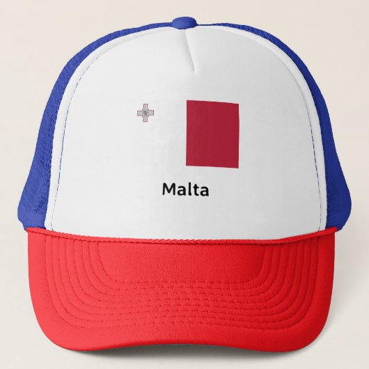Malta-vlag Trucker Pet (Voorkant)