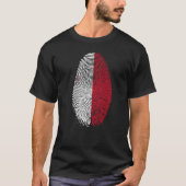 Malta Vlag Vingerprint Het staat in mijn DNA voor  T-shirt (Voorkant)