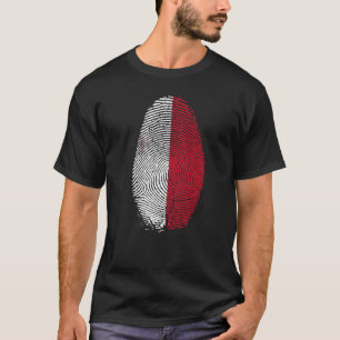 Malta Vlag Vingerprint Het staat in mijn DNA voor T-shirt