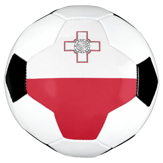 Malta-vlag Voetbal (Gedraaid)