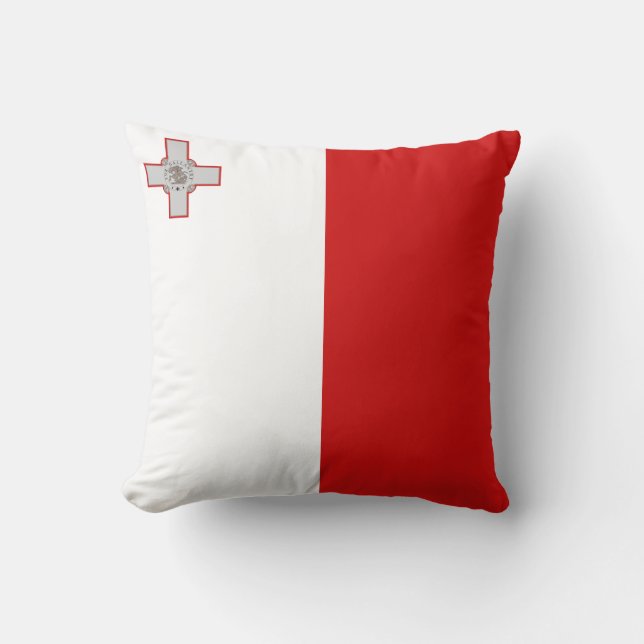 Malta - vlag x - vlaggenpiloot kussen (Voorkant)