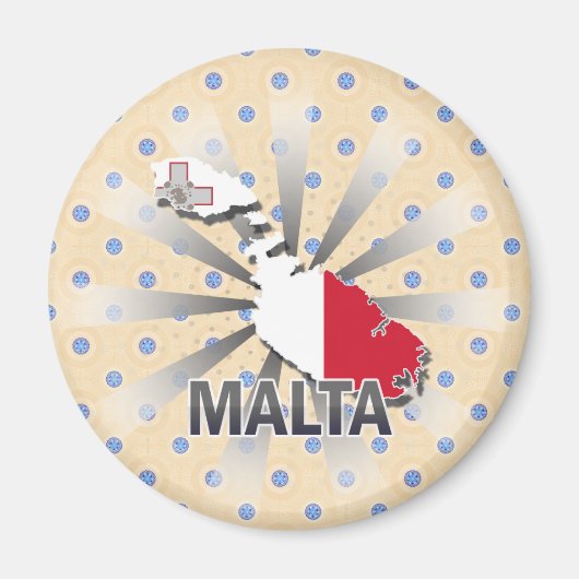 Malta Vlaggenkaart 2.0 Magneet (Voorkant)